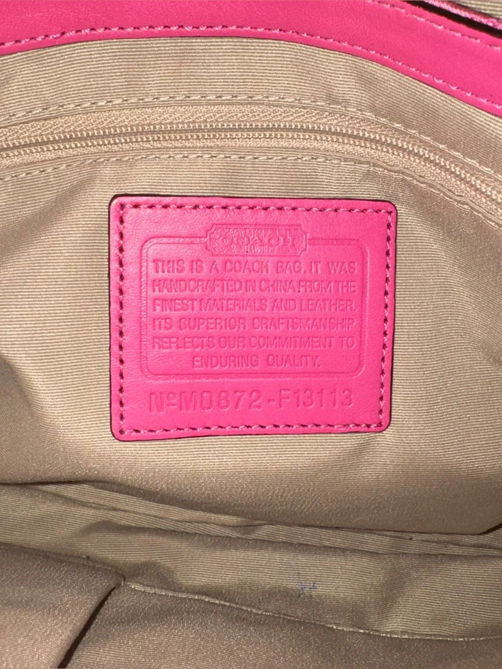 Vintage Y2K Hot Pink Coach Signature Soho Buckle Shoulder Bag